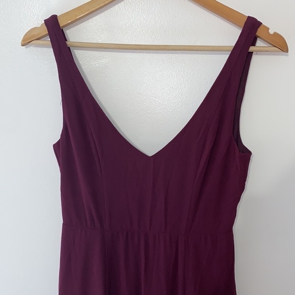 Show Me Your MuMu Jenn Maxi Dress Merlot Chiffon - Picture 5 of 12